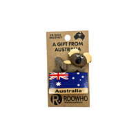 MAGNET WOODY'S KOALA LYING WITH AUST FLAG (x12)