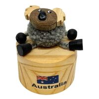 BOX WOODY'S POM POM KOALA WITH ARMS & LEGS