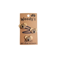 WOODY, HAIR CLIP KOALA TRIO BLUE