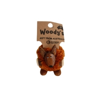 WOODY, FIGURINE POM POM KANGAROO SITTING SMALL