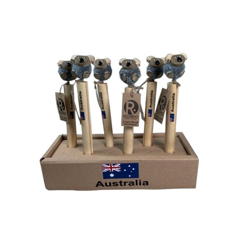 PEN WOODY'S POM POM KOALA AUSTRALIA DISPLAY BOX 12 PIECES