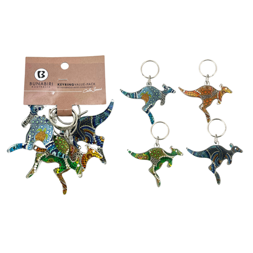 KEYRING SET OF 4  ROO COLIN JONES (x12)